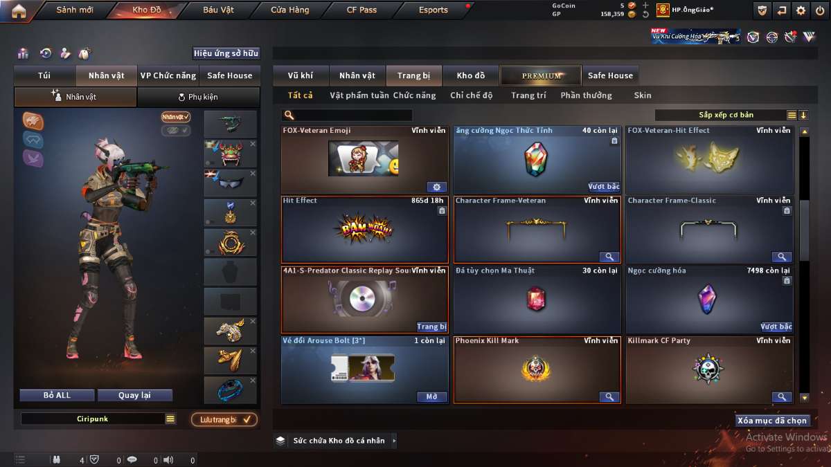shop acc cf uy tin gia re